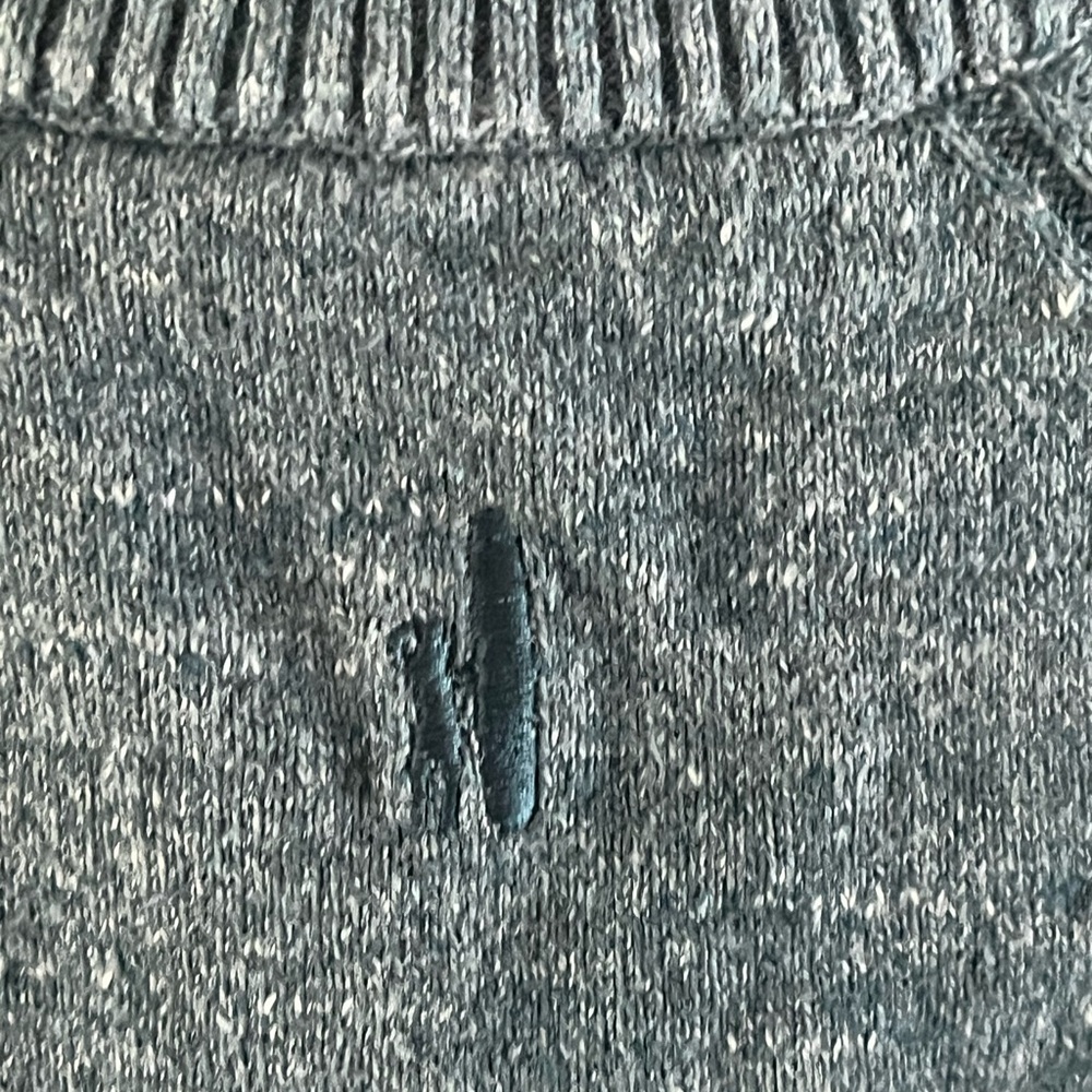 EUC Johnnie-O Men's 1/4 Zip Pullover Sweatshirt Medium Heather Blue - Picture 3 of 4